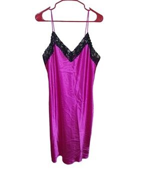 Clothes: Lilac & London Hot Pink Satin Nightgown NWOT (large)